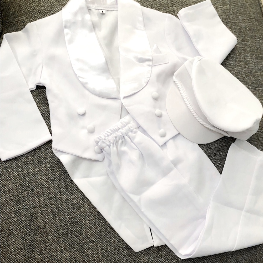 Boy christening baptism outfit